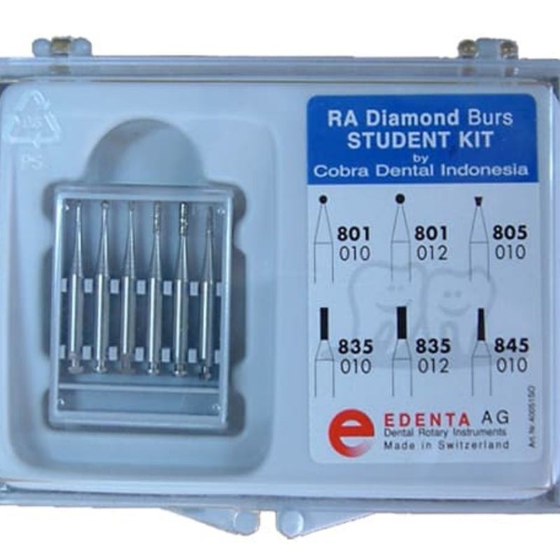 Bur Diamond Set 6 RA Edenta - Bur Low Speed