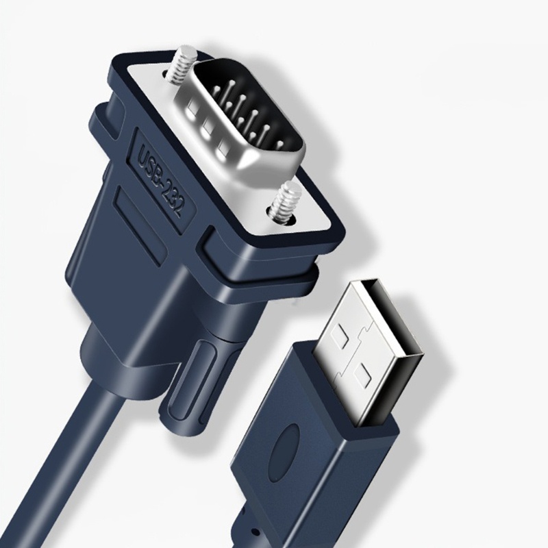 Kabel Adapter Usb Ke Serial Rs-232 Male (9-Pin) Db9 Kompatibel Dengan Windows 10 / 8.1 / 8 / 7 / Mac 1.2m