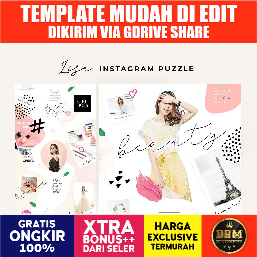 Lisa Instagram Puzzle - Adobe Photoshop