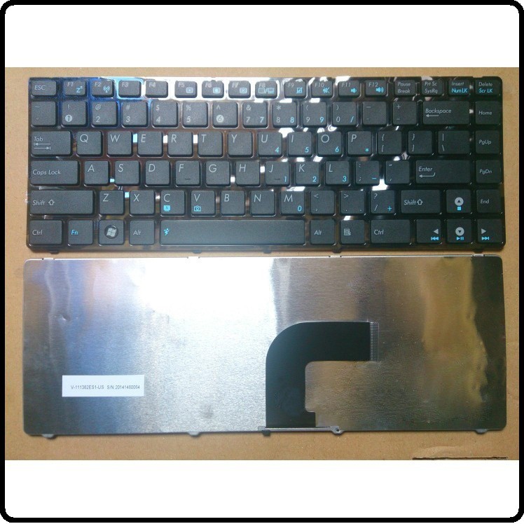 Keyboard ASUS A43s A43SJ Flexible bengkok warna hitam