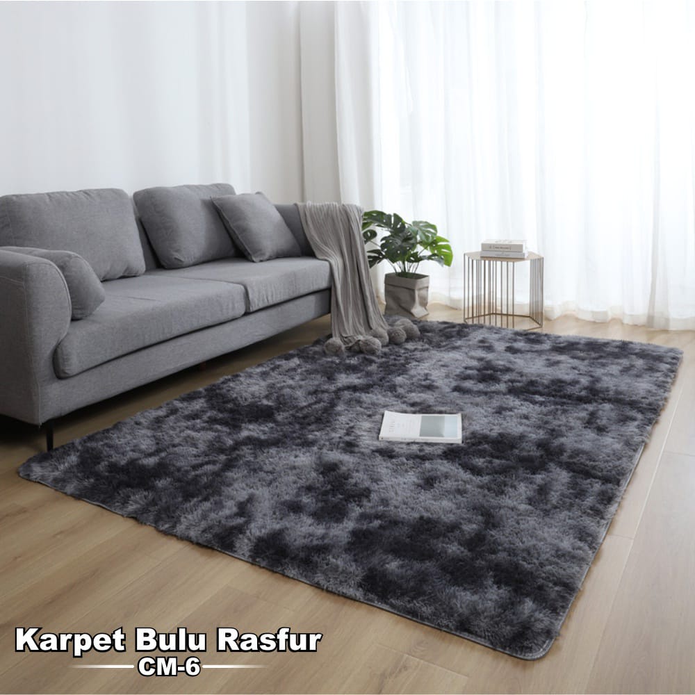 TERMURAH OBRAS PANJANG WARNA PINK BIRU ABU COKLAT KARPET MURAH KARPET RASFUR BULU JUMBO 200 x 160 LEMBUT AWET HOME COLECTION