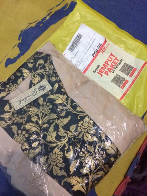 Setelan Wanita Batik Kebaya Gamis Assifa Prada Murah Tanah Abang Seragaman Longblus Kekinian