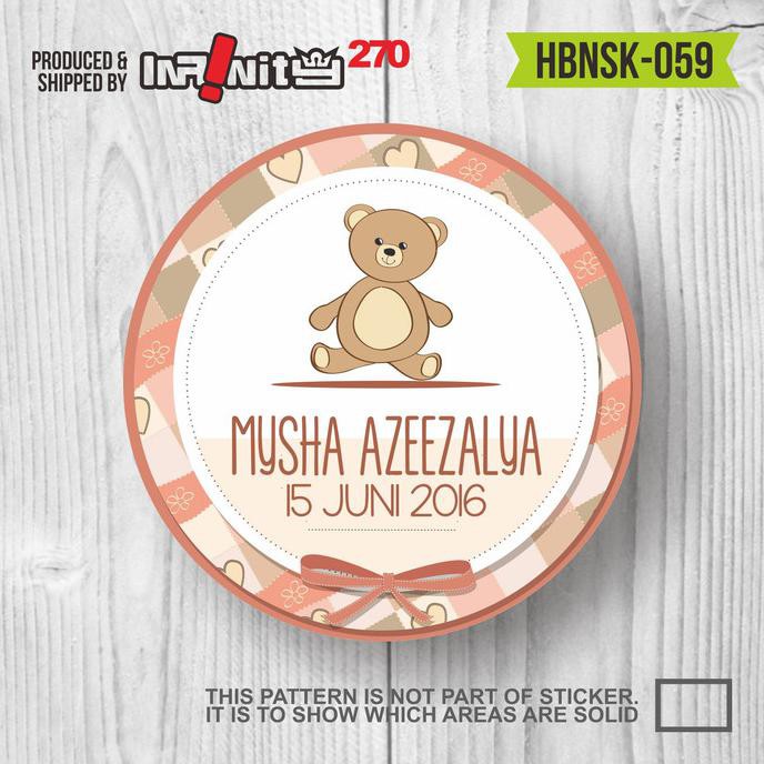 

Sticker Label Souvenirs Hampers Ulang Tahun Aqiqah Man Yue Hbnsk-059 Ready Stok