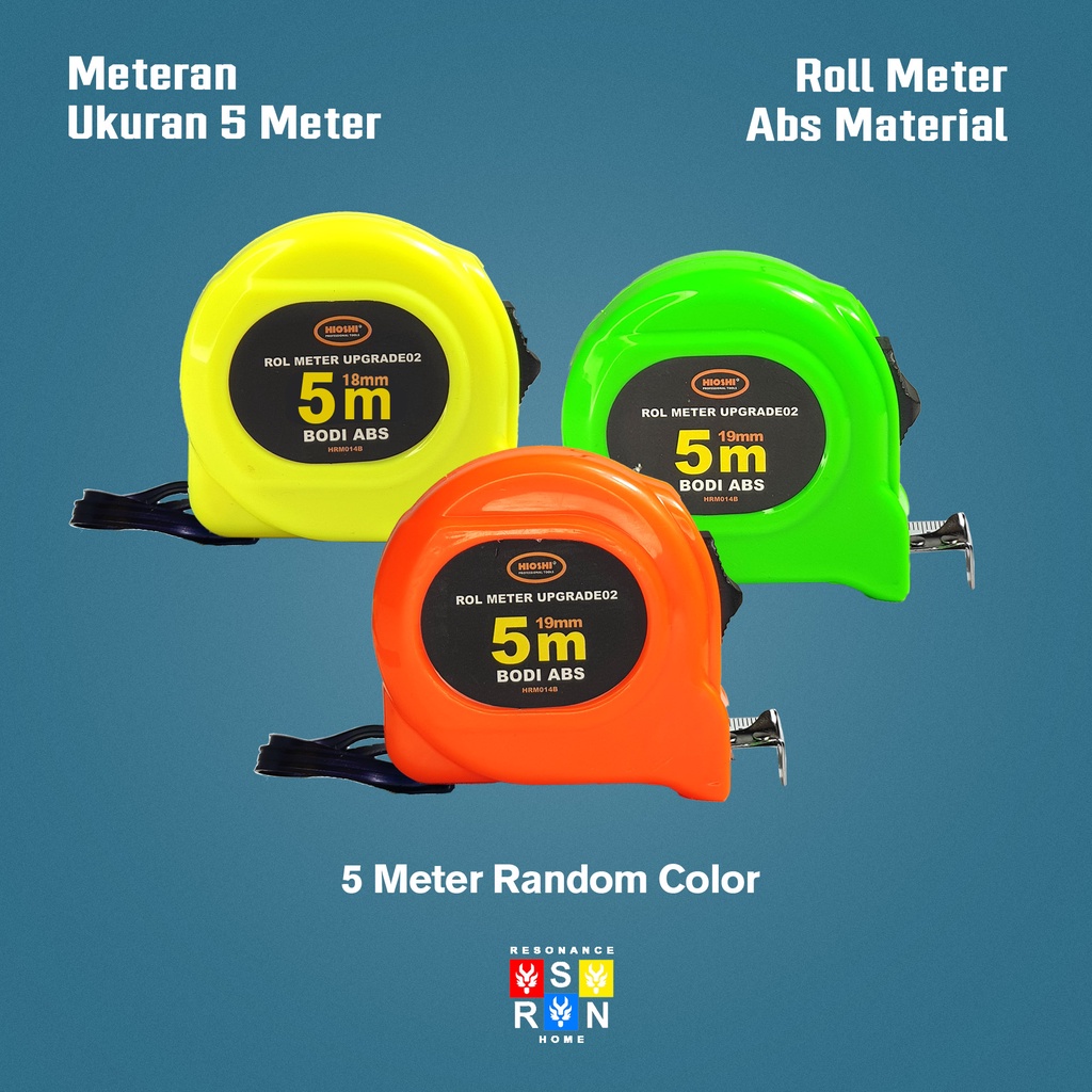 Meteran 5 Meter Stabilo Premium / Measuring Tape Roll Resonance Home