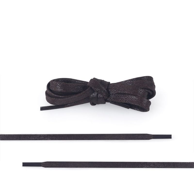 Tali Sepatu Sneakers Gepeng Pipih Lilin Waxed Mengkilap Terbaru | Premium Material | Tahan Air Anti Bulu