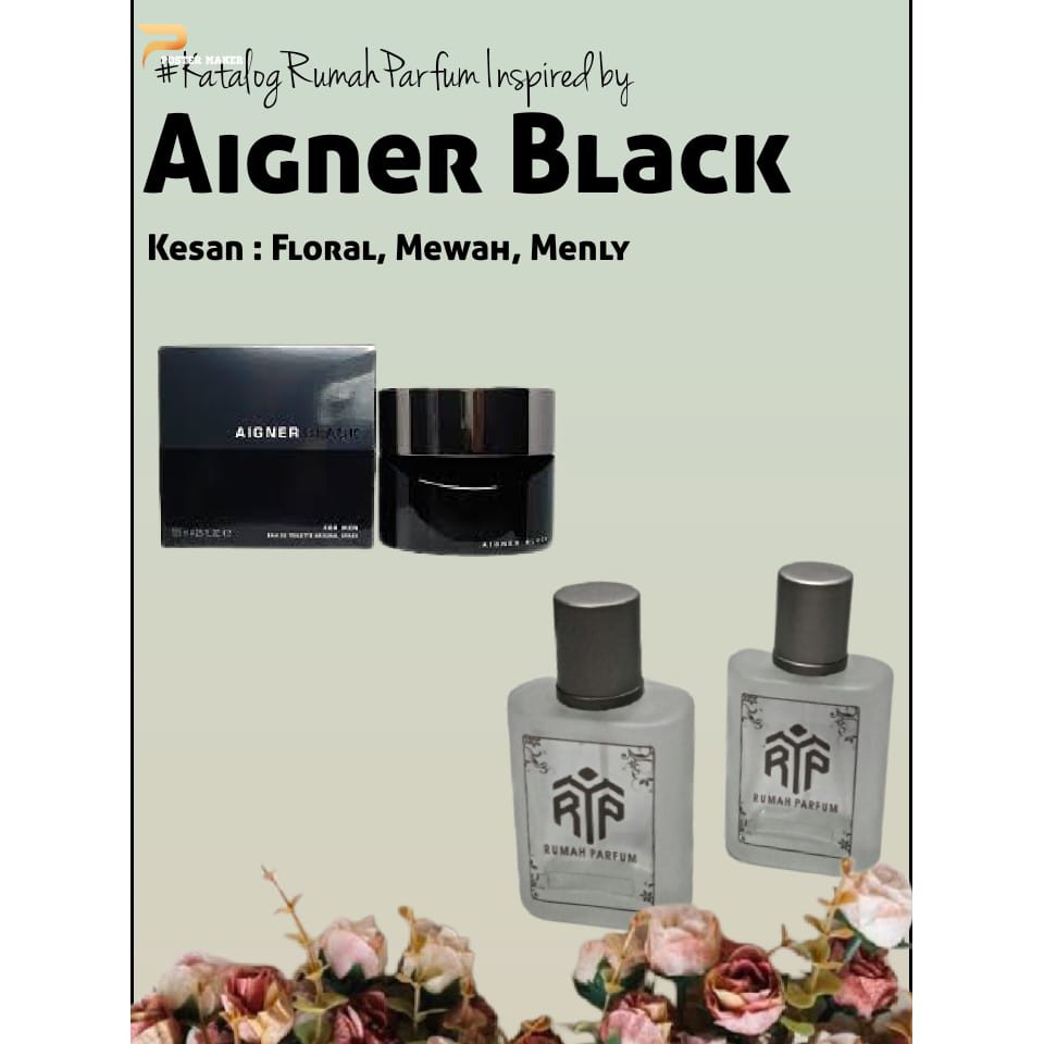 Original Parfum Pria Aigner Black 20 ml