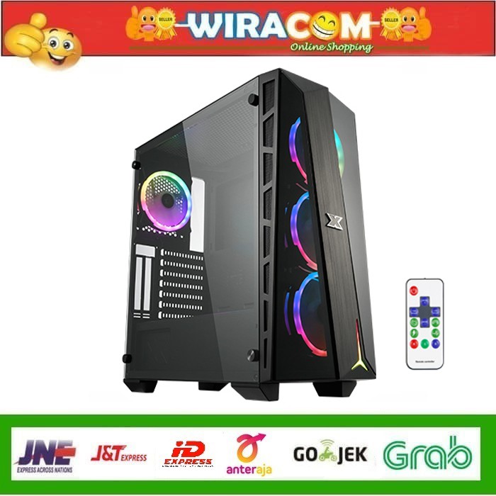 CASE XIGMATEK CYCLOPS E-ATX,ATX, Micro ATX, Mini ITX 4PC RGB FAN