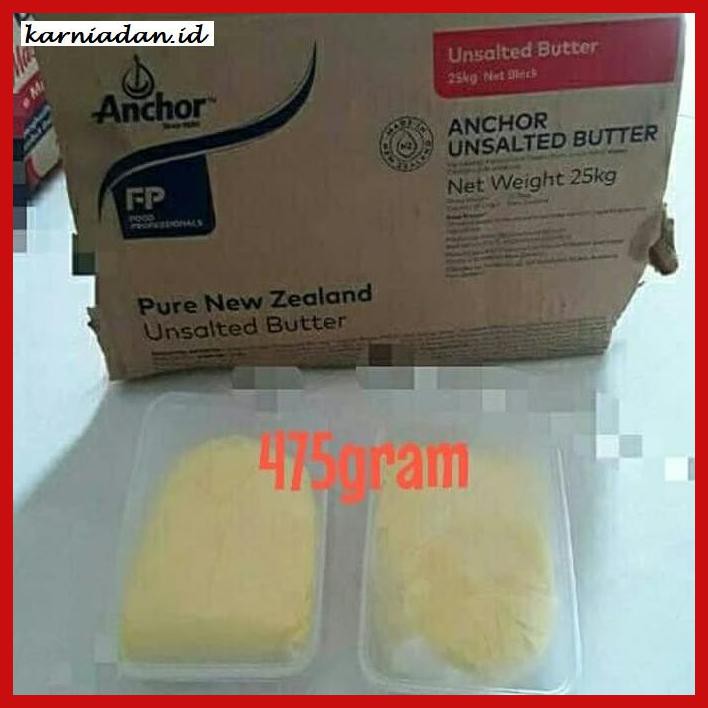 

Rettubagetnem- Butter Anchor Unsalted Repack Box Plastik 475Gram - Tanpa Bubble -Asli-Slii.