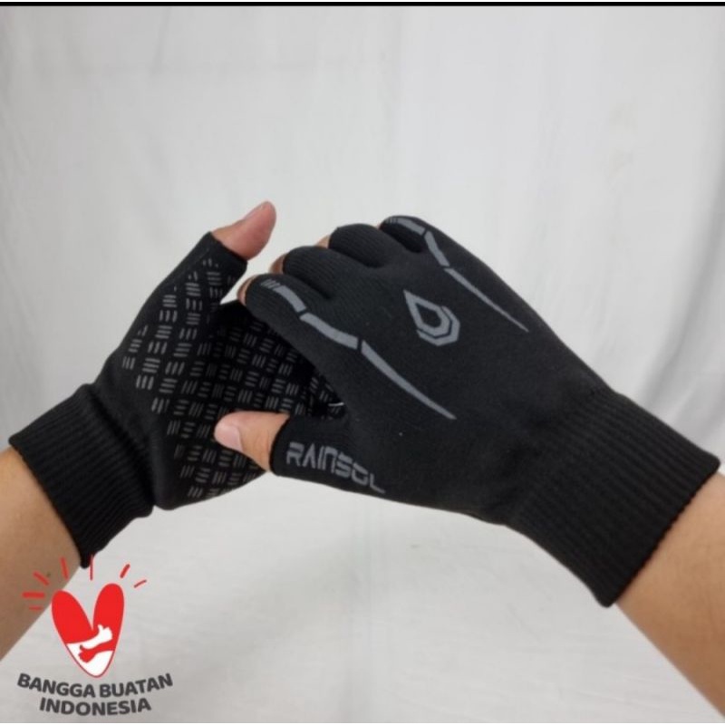 Sarung Tangan rainsol RAINSOL half finger / GLOVES HALF RAINSOL RSv1