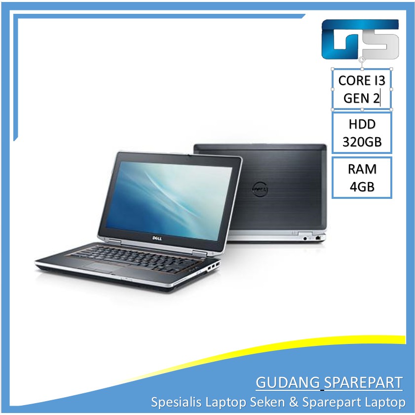 Dell Latitude E6420 Intel Core i3 GEN 2 RAM 4GB 320GB Laptop Bekas Murah Notebook Second Terbaik