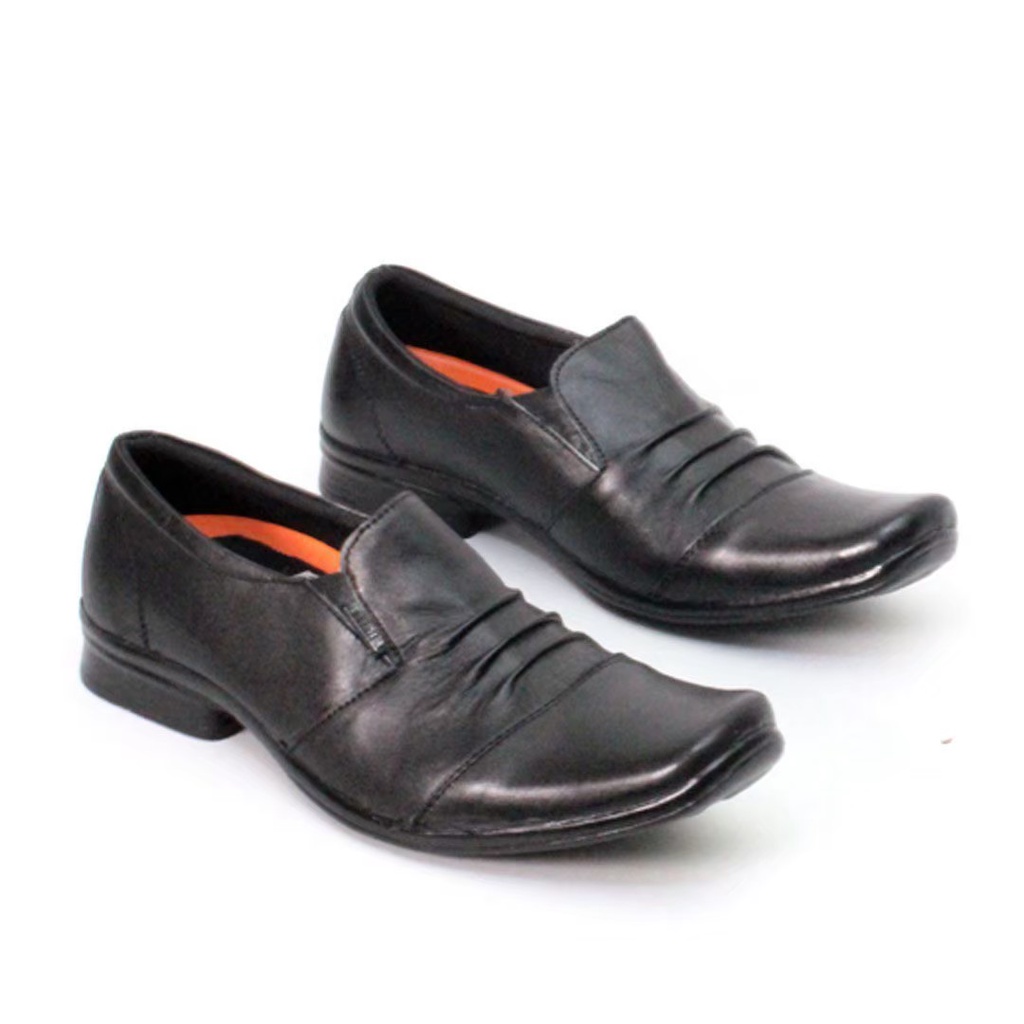 SepatuFormal Pantofel Pria Kulit Asli Casual Formal Pantopel Kerja Kantor Kondangan Guru Pesta Pentopel Fashion Shoes Terbaru Murah Kekinian Original Sepatu Pansus Slip on Cowok