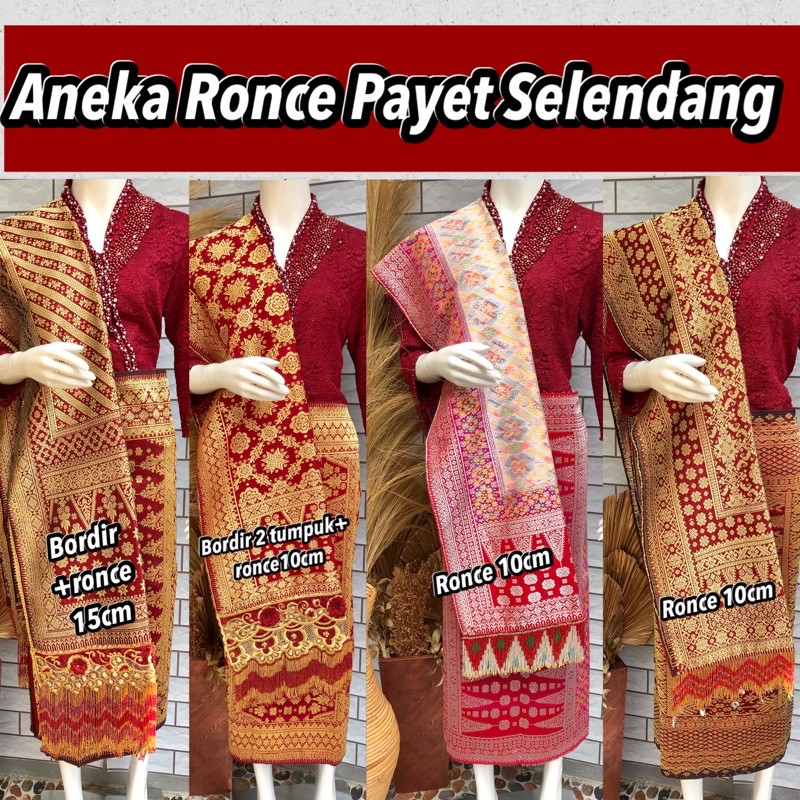 RONCE PAYET SELENDANG/ HANYA UPAH BIAYA RONCE/PAYET SELENDANG/RONCE/TIDAK TERMASUK SONGKET ATAU SELE