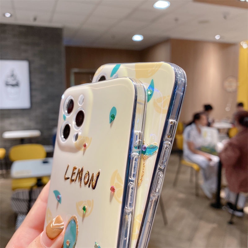 Lemon Casing IPhone 13 11 11promax 7 8Plus X XS XR XSMAX Cute 12 Pro Max Silicone Protective Cover