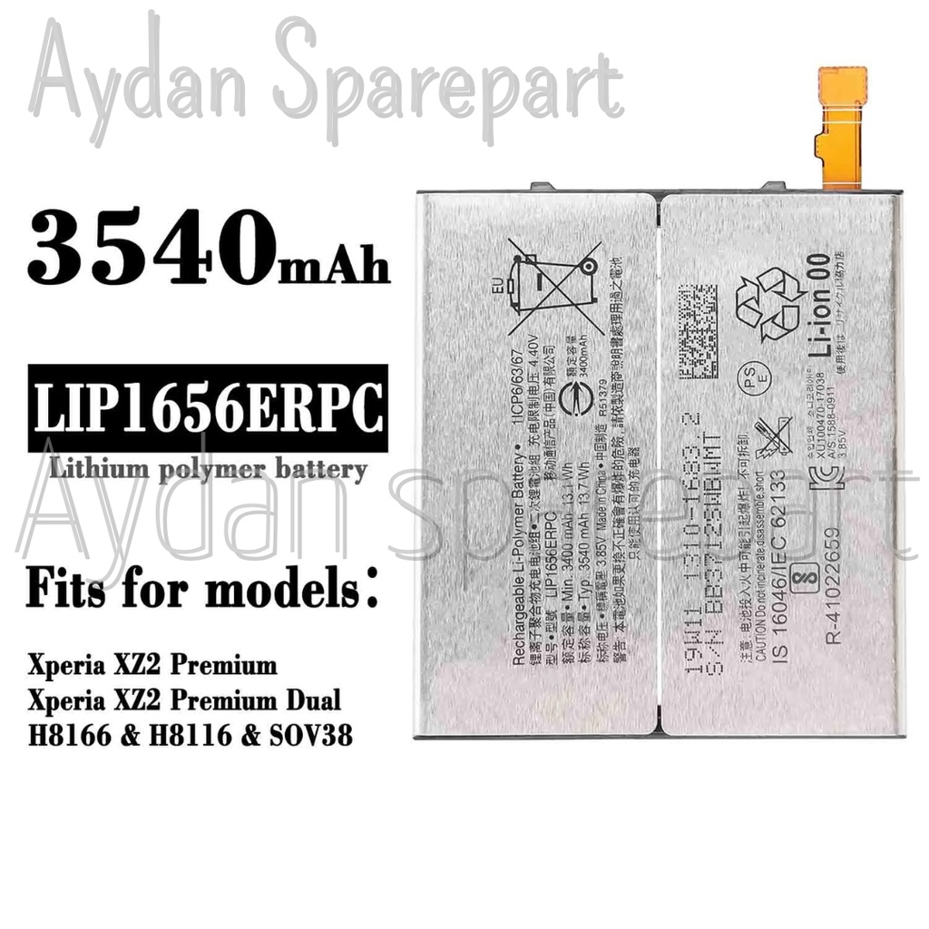 original 100  new baterai sony xperia xz2 premium docomo au global sov38 lip1656erpc garansi