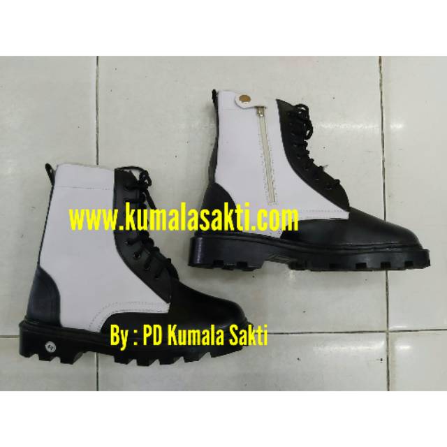 Sepatu PKD Jahit Sleting Provos TNI-Sepatu Provos TNI-Sepatu PDL PKD-Sepatu PM-Sepatu PKD