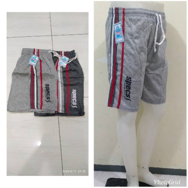 Celana pendek pria / celana olahraga 3/4 / celana santai / celana bola / celana basket specs abu