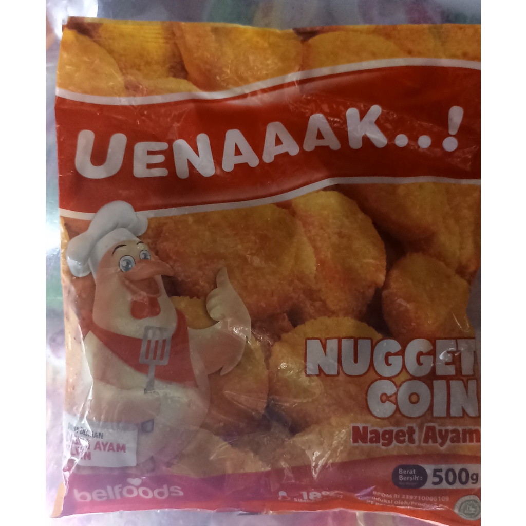 

Belfood Uenak Naget Ayam Koin 500 gram