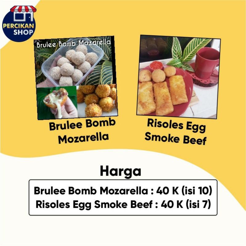 BRULEE BOMB MOZARELLA & RISOLES EGG SMOKE BEEF