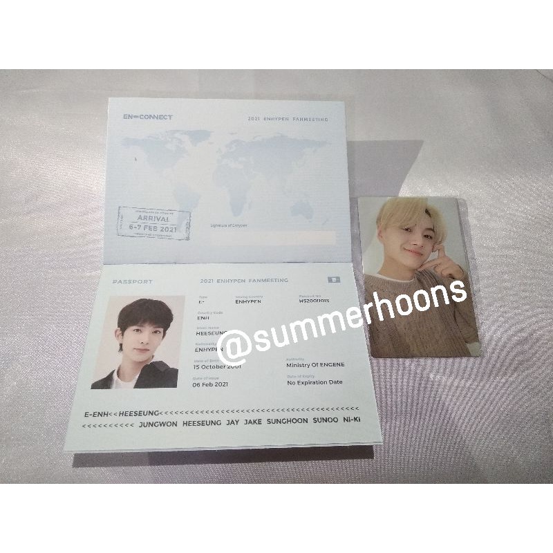 Ready RPC Jay Dvd Enconnect Heeseung Passport
