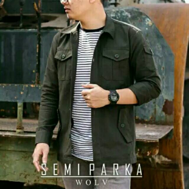 Jaket Semi Parka 3 Saku Wolv