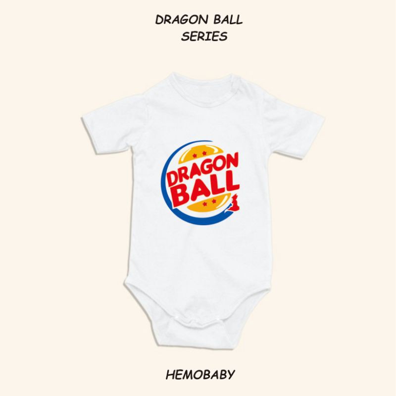 Jumper Anak Bayi / Romper  Motif Kartun Dragon Ball Usia 0 sd 6 Bulan