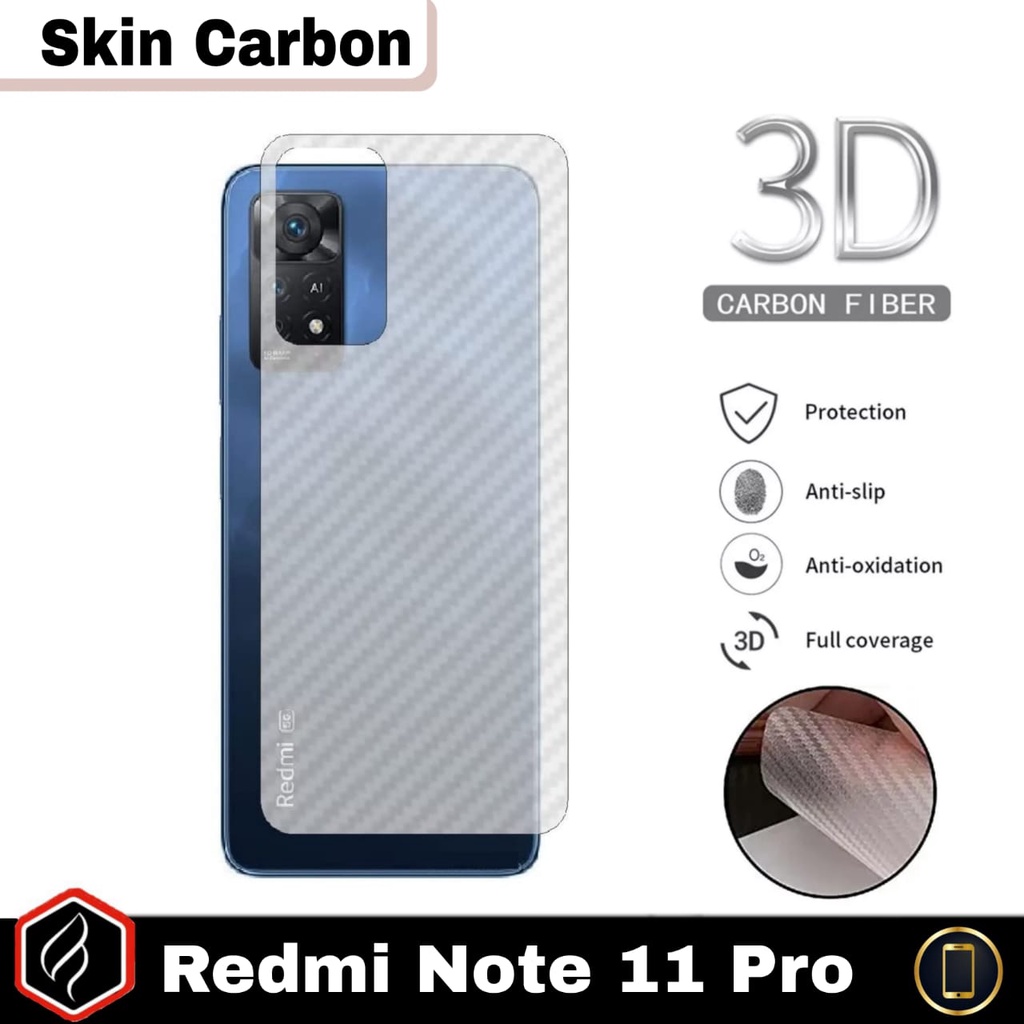 PROMO Soft Back Cover Screen Protector For XIAOMI REDMI NOTE 11/REDMI NOTE 11 Pro/REDMI NOTE 10 10s/REDMI NOTE 10 Pro/REDMI NOTE 9/REDMI NOTE 9 Pro Garskin Carbon Fiber Sticker Film
