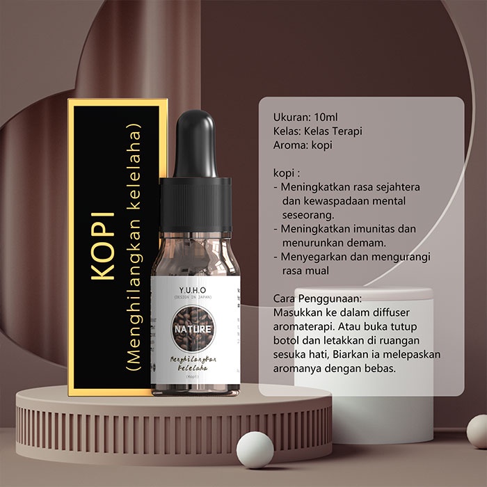 YUHO Diffuser humidifier mobil portable essential oil reed hampers safe care aromatheraphy pembersih udara Pelembab minyak esensial aromaterapi parfum pengharum uap ruangan air purifier penyejuk infuser minimisk-Y-Kopi