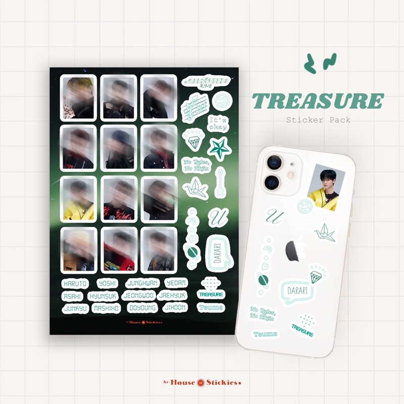 Stiker Kpop TREASURE The Second Step: Chapter One Edition (Unofficial / Fanmade)