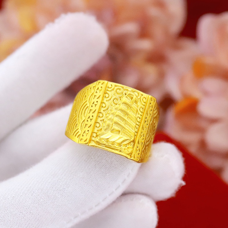 Cincin Lapis Emas Asli Kadar 375 Gaya Korea Untuk Pria