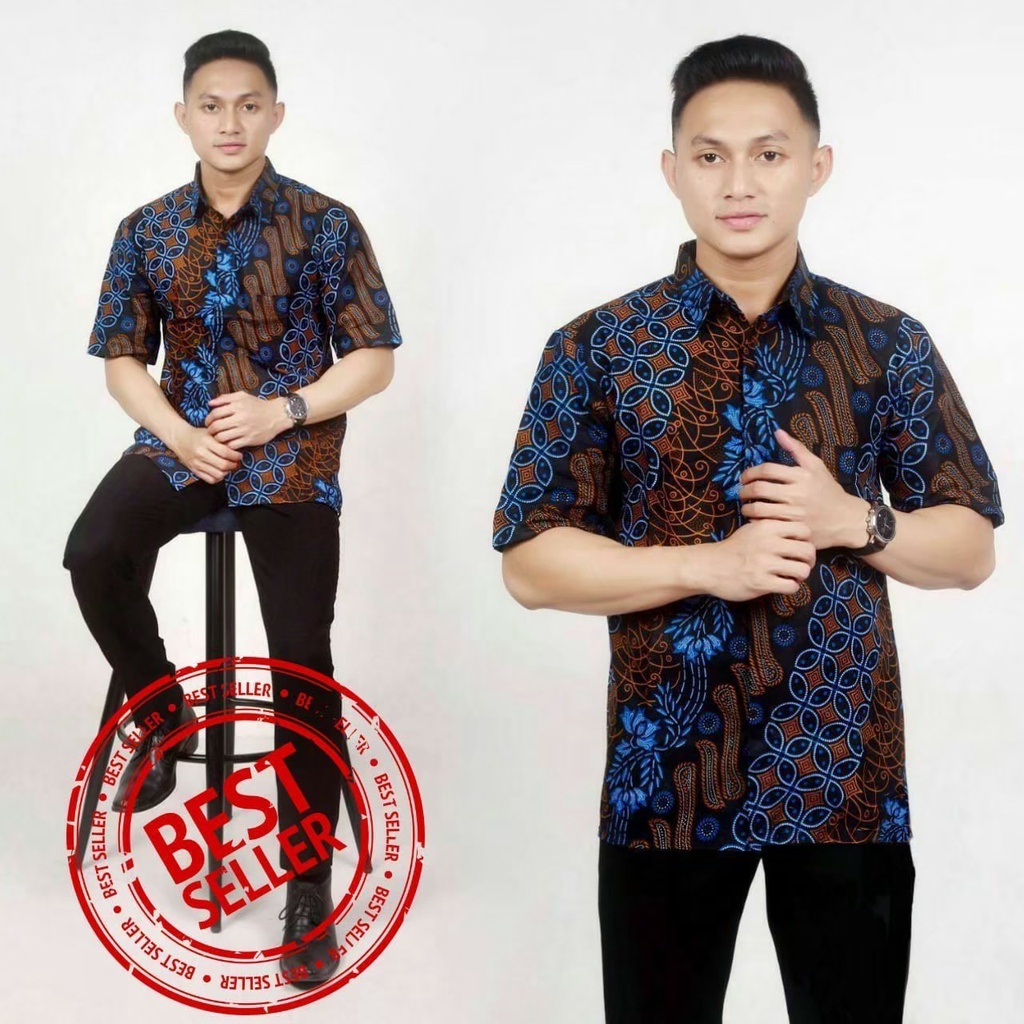 Kemeja Batik Lengan Pendek Hits l Kemeja Batik Kekinian l Kemeja Batik Kondangan Termurah