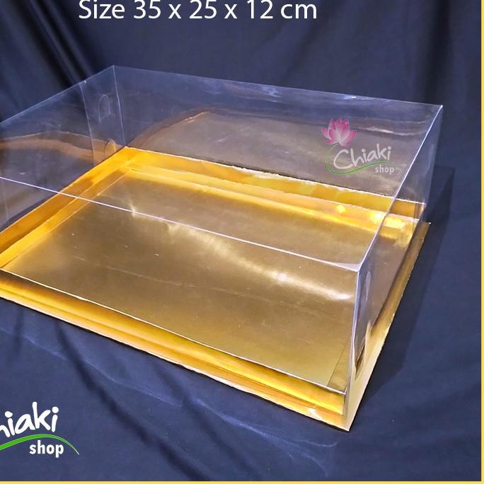 

♜ Box Cupcake isi 12 GOLD 35x25x12 cm Kotak Mika Donat Dus Kue Kardus Emas Muffin Cake Pudding Karton ♂