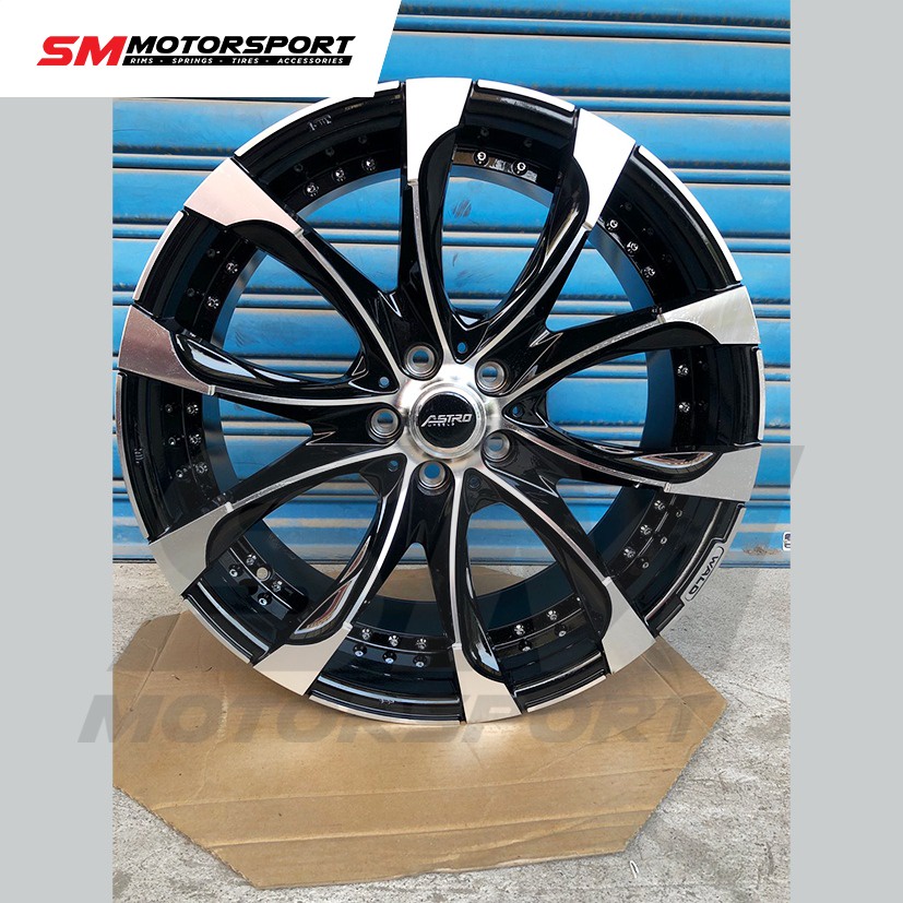 Velg Mobil R20 Wald 20 x 8.5 Pcd 5 x 114.3 ET 40 Gloss Black Polish