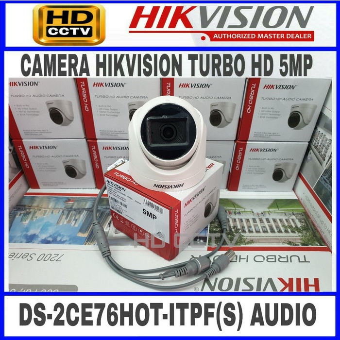 PAKET CCTV HIKVISION 5MP AUDIO 3 KAMERA HDD 2TB SIAP PASANG