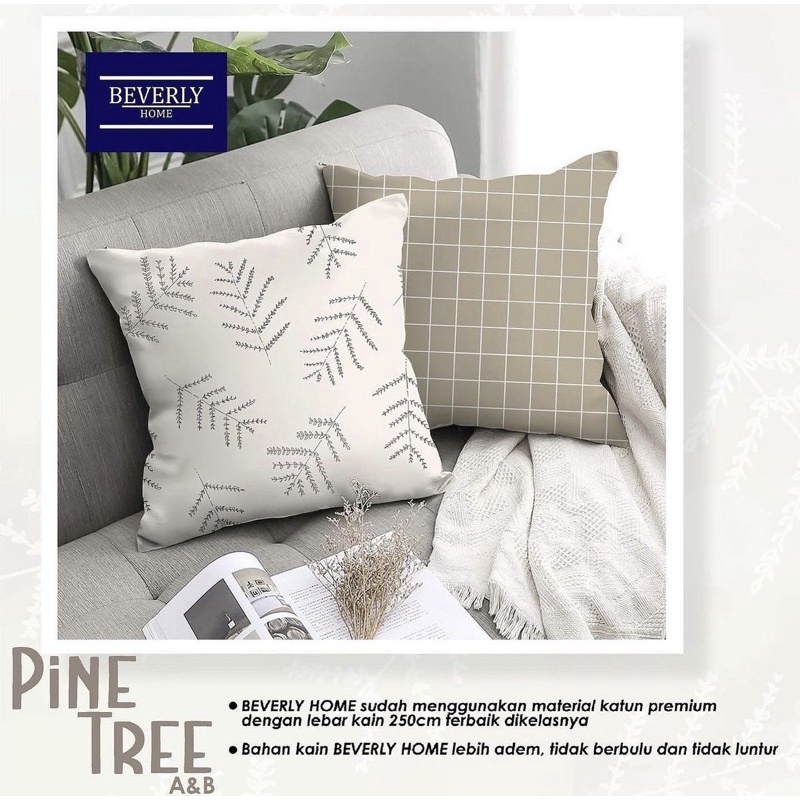 Jual Sarung Bantal Sofa Bantal Kursi Motif Pine Tree Ukuran 40x40,45x45 ...