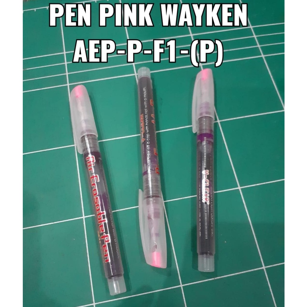 Air Erasable Pen Pink / Spidol Penanda Kain / Fabric Marker - Wayken