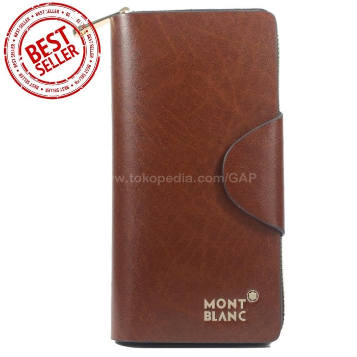 DOMPET KULIT PANJANG PRIA WANITA IMPORT BRANDED | MONTBLANC 807 BROWN