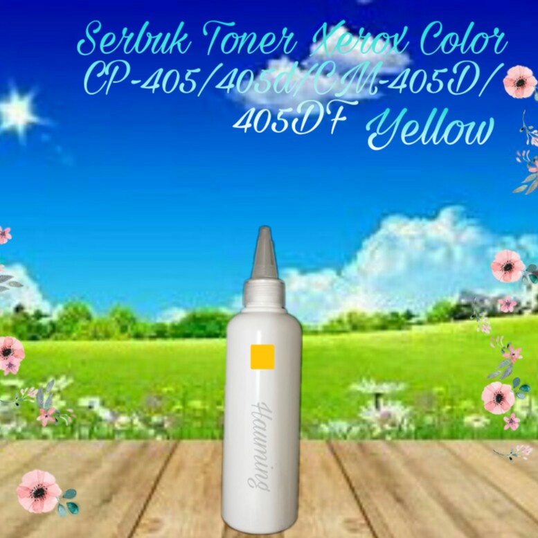 Serbuk Toner Color Xerox CP405 CP405D CM405 CM405D CM405DF CP-405 405D CM-405 405DF Yellow 1x Isi