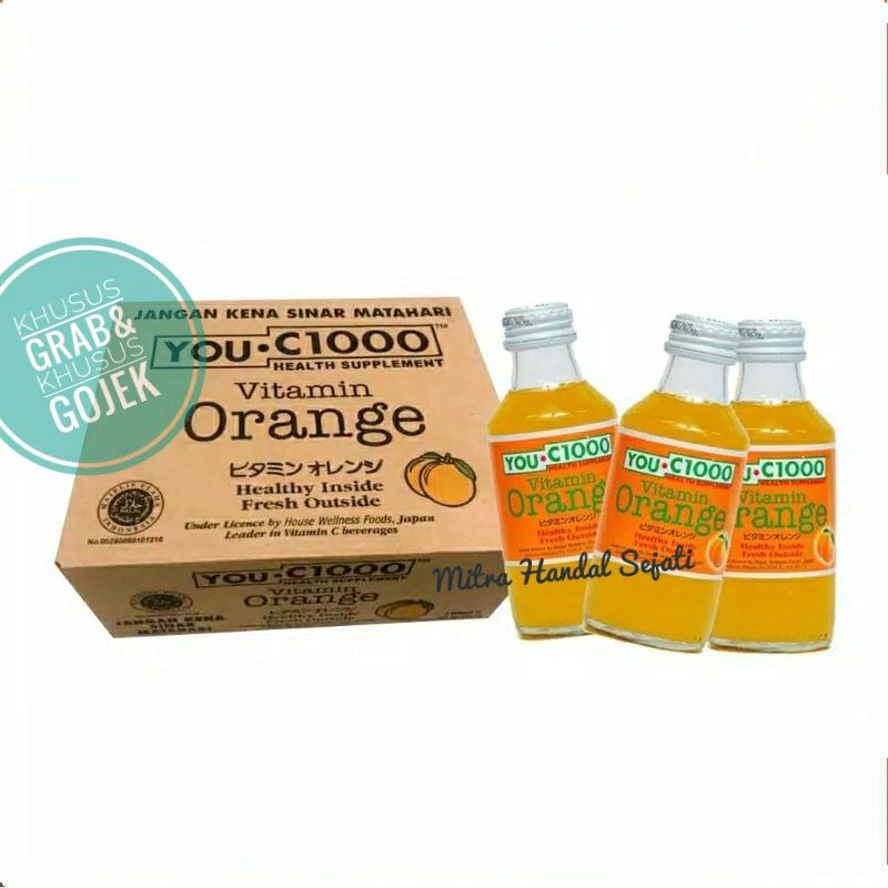 Jual YOU C1000 VITAMIN ORANGE Lemon Apel 140ml 1 DUS I 1 KARTON (30 PCS