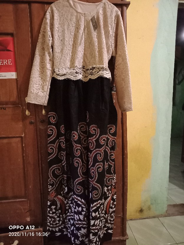 Maura Couple - Sania Ruffle Batik Couple Ori Ndoro Jowi Garansi Termurah Shopee - Modern Batik