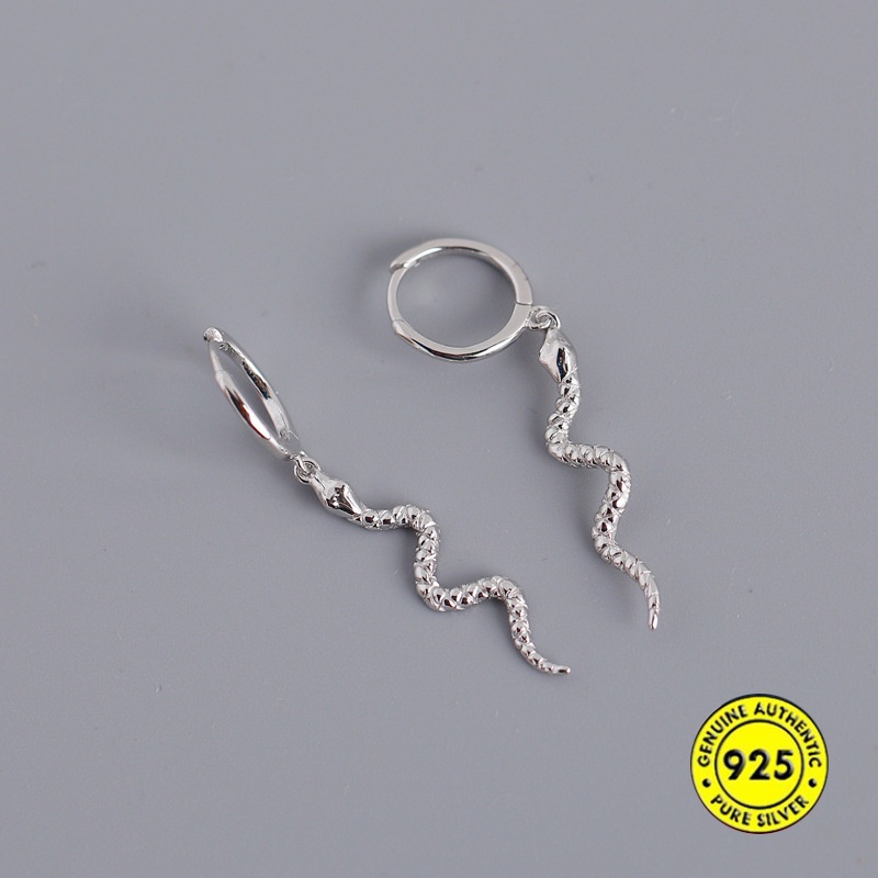 Anting Gantung Panjang Lapis Emas 18k Sterling Silver 925 Elegan Untuk Wanita