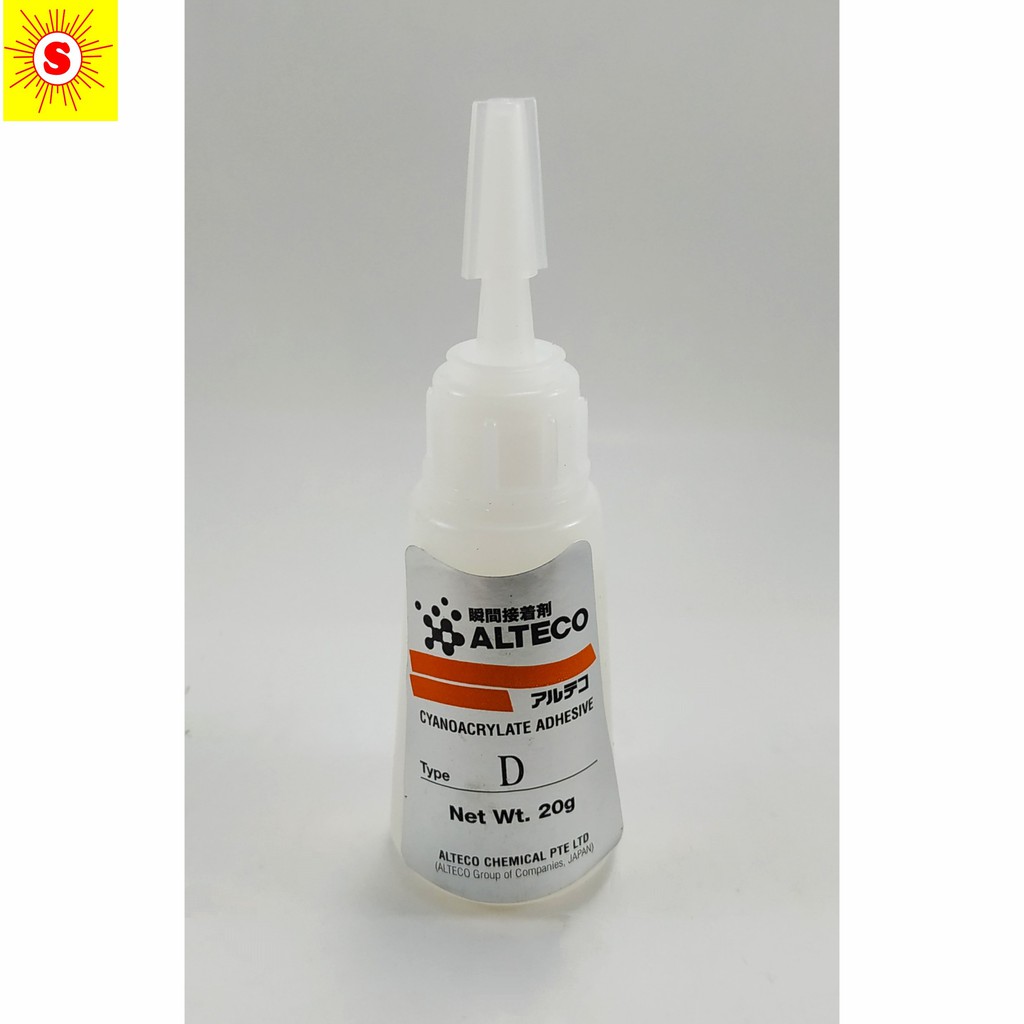 

LEM ALTECO SUPER GLUE BOTOL 20GRM ASLI