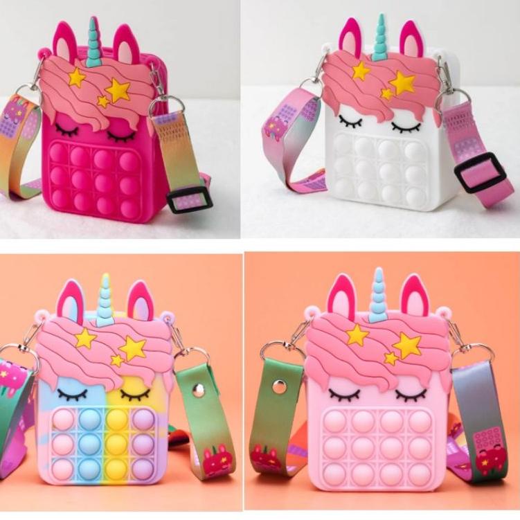 Harga Spesial.. Tas anak Pop it kuda poni tas pop it unicorn tas pop it anak