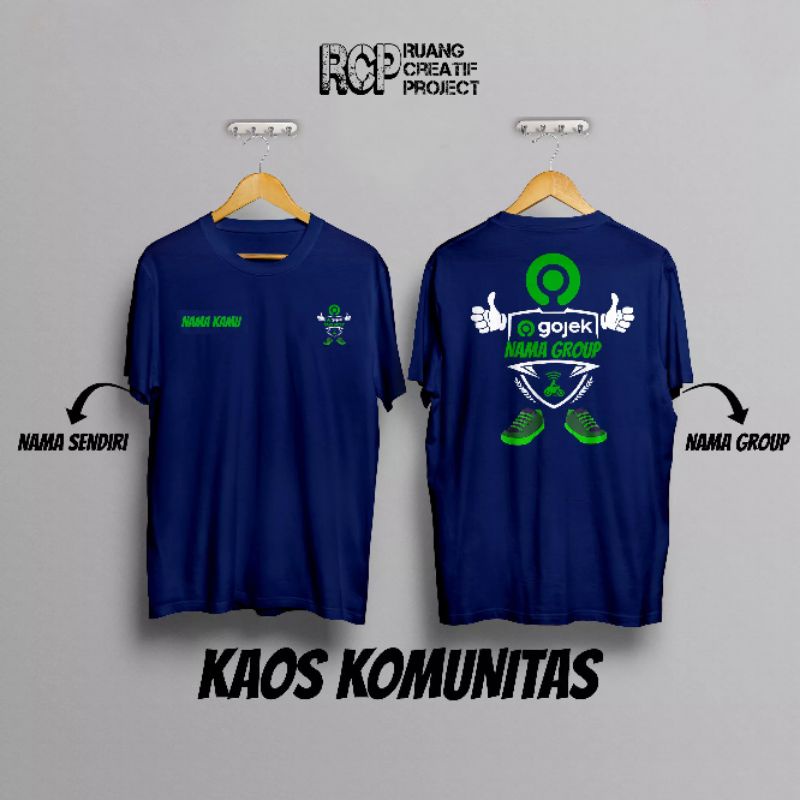 SABLON KAOS COSTUM KOMUNITAS / SABLON CUSTOM DTF / KAOS CUTTON COMBED