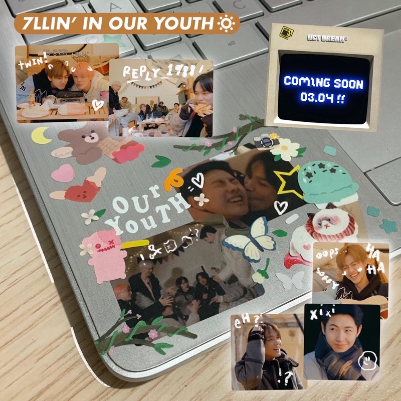 NCT DREAM 7LLIN IN OUR YOUTH STICKER SHEET KISS CUT | MOOMINSTUDIOZ.CO