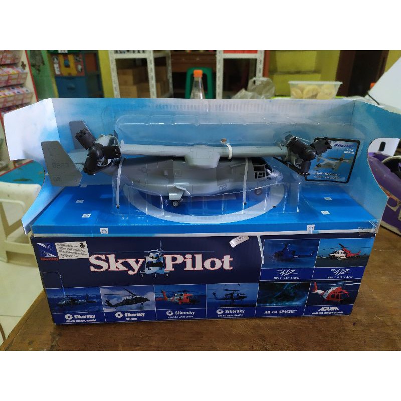 Diecast Miniatur Helicopter Boeing Osprey V-22 Helikopter Skala 1:72