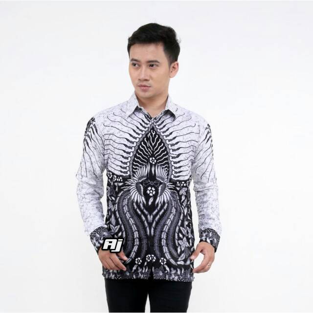  KEMEJA  BATIK  PRIA KEMEJA  NEW  MOTIF BATIK  KANTORAN Shopee 