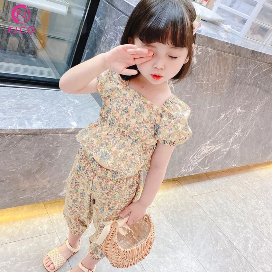 FJCO - Baju  Anak Perempuan Terbaru Size S-M / Setelan Anak Bahan Adem / Setelan Caca-cacabunga coksu