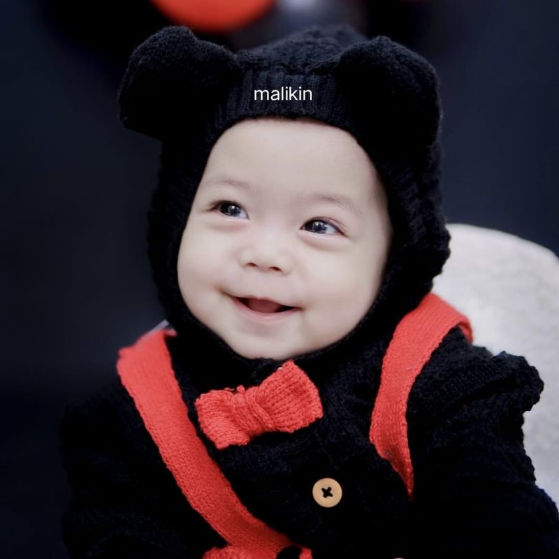 MALIKIN JUMPER BAYI MICKEY MOUSE UNISEX / JUMPER BAYI RAJUT / PAKAIAN BAYI HANGAT