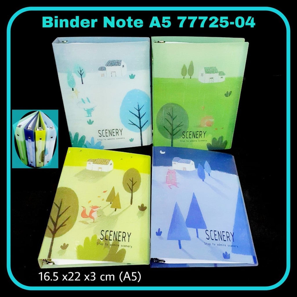 MAP BINDER A5 BINDER NOTE A5 20 RING BINDER 20 RING BUKU BINDER A5 LUCU BINDER LOOSE LEAF A5 20 RING