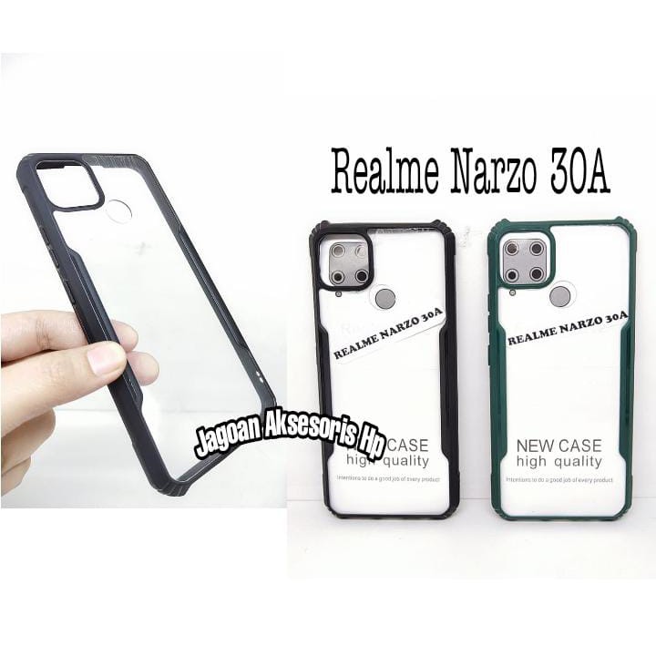 Anti Shocking Realme Narzo 30A C55 Hardcase Realme Narzo 20 List Hitam Acrylic Case